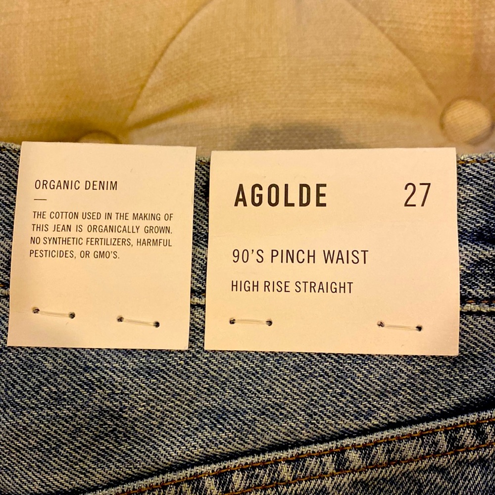Agolde
90'S PINCH WAIST HIGH RISE STRAIGH
IN NAVIGATE
Size 27